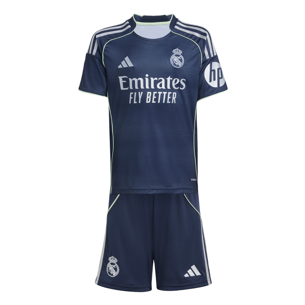 adidas Real Madrid Youth Away Football Kit 25/26 - Stadium-Inspired Design with AEROREADY Moisture Control