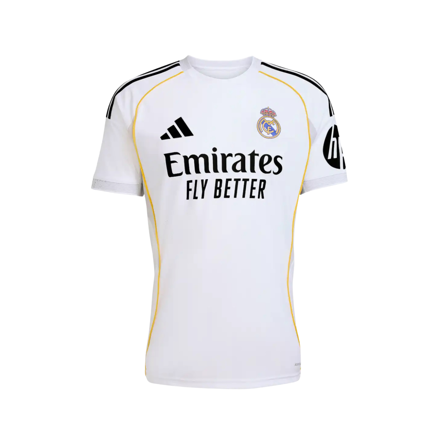 adidas Real Madrid Home Jersey 25/26 – Moisture-Wicking AEROREADY, Club Crest