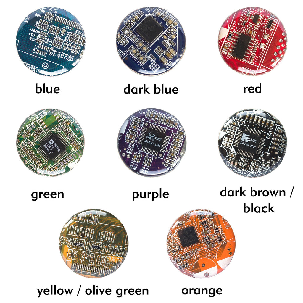 Recycled Circuit Board Bracelet – Handmade Adjustable Stainless Steel Unisex Jewelry