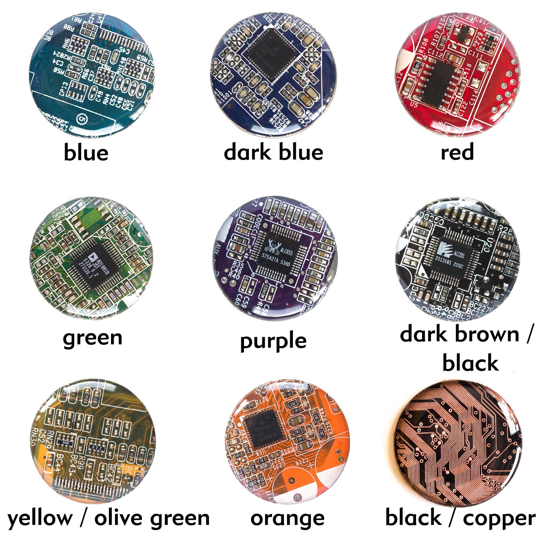 Customizable Leather Wrap Bracelet with Recycled Circuit Board Resin Beads – Handmade Eco-Tech Jewelry