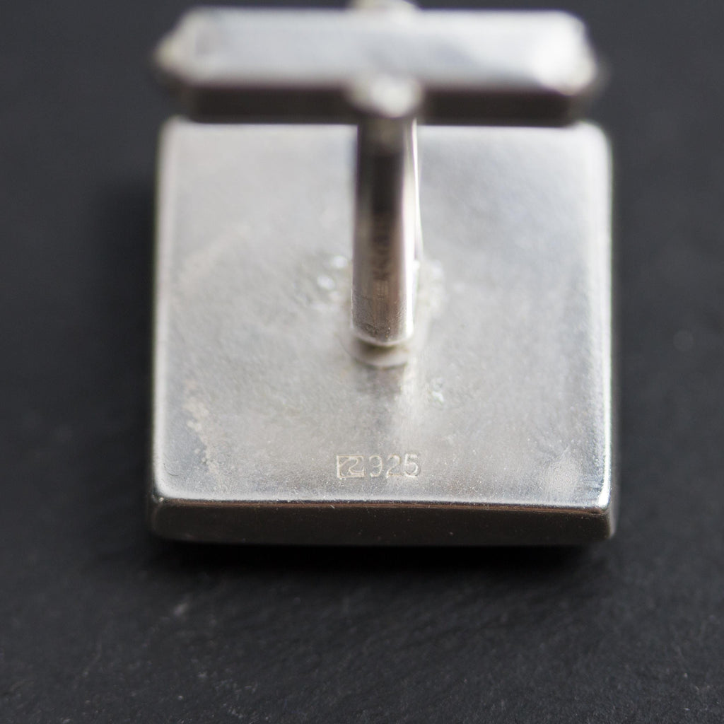 Sterling Silver Circuit Board Cufflinks – Handmade Eco-Tech Jewelry with Recycled Materials